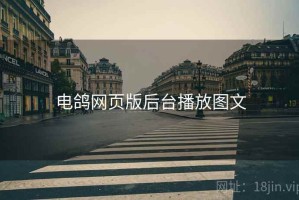 电鸽网页版后台播放图文