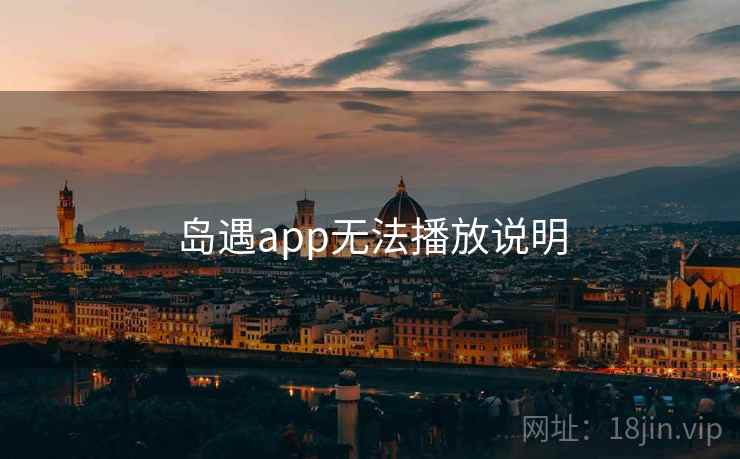 岛遇app无法播放说明