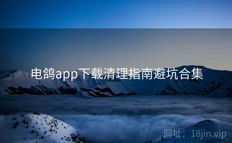 电鸽app下载清理指南避坑合集