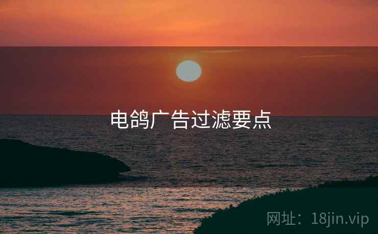 电鸽广告过滤要点