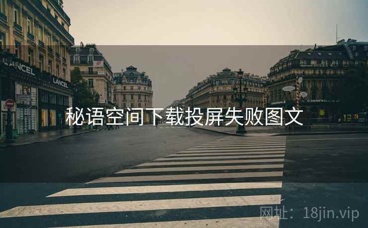 秘语空间下载投屏失败图文