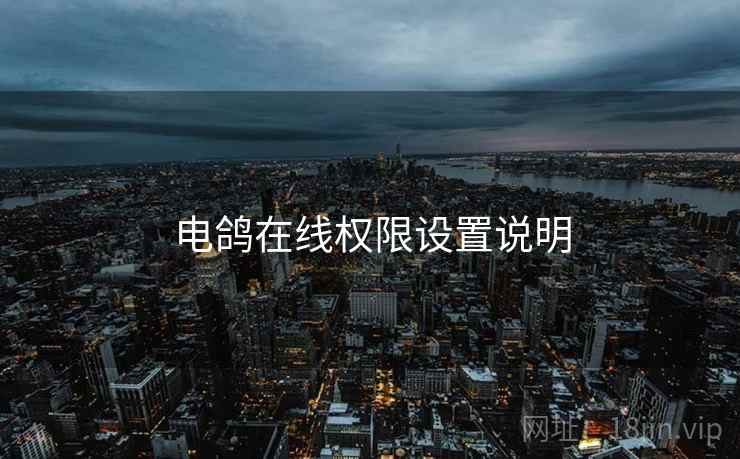 电鸽在线权限设置说明