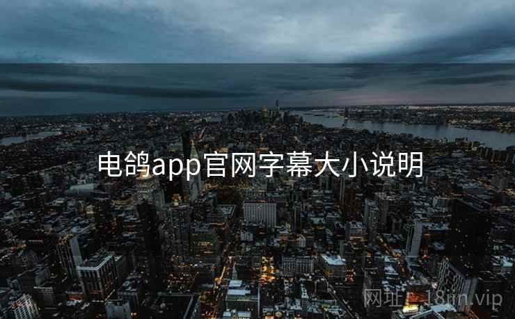 电鸽app官网字幕大小说明