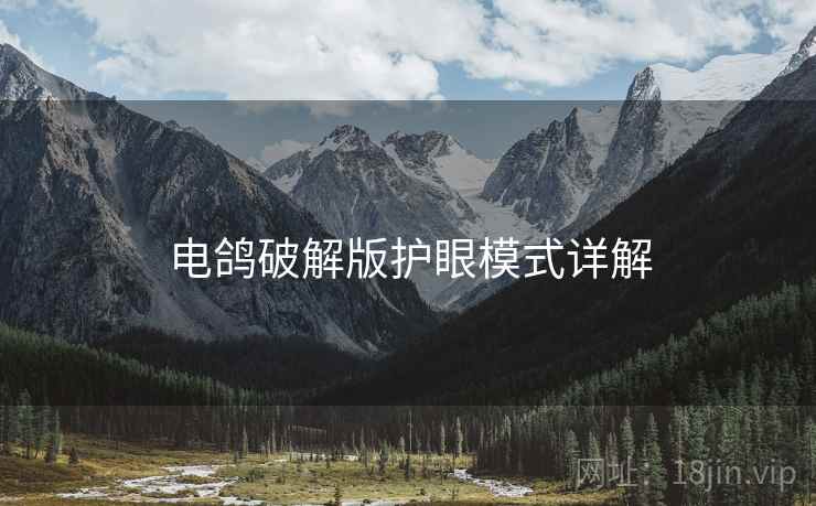 电鸽破解版护眼模式详解