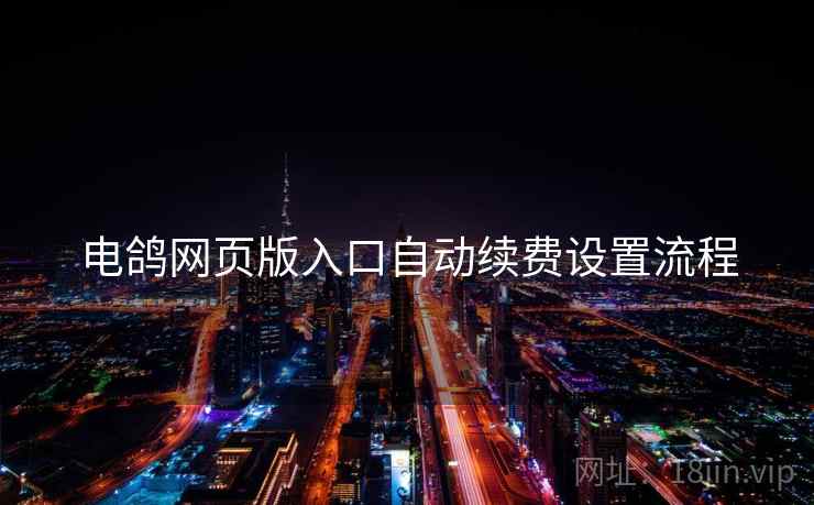 电鸽网页版入口自动续费设置流程