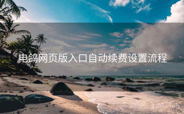 电鸽网页版入口自动续费设置流程