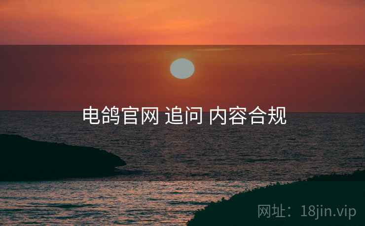 电鸽官网 追问 内容合规