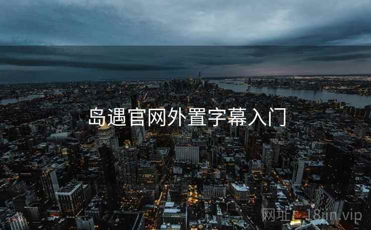 岛遇官网外置字幕入门