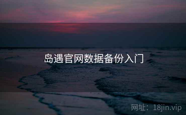 岛遇官网数据备份入门