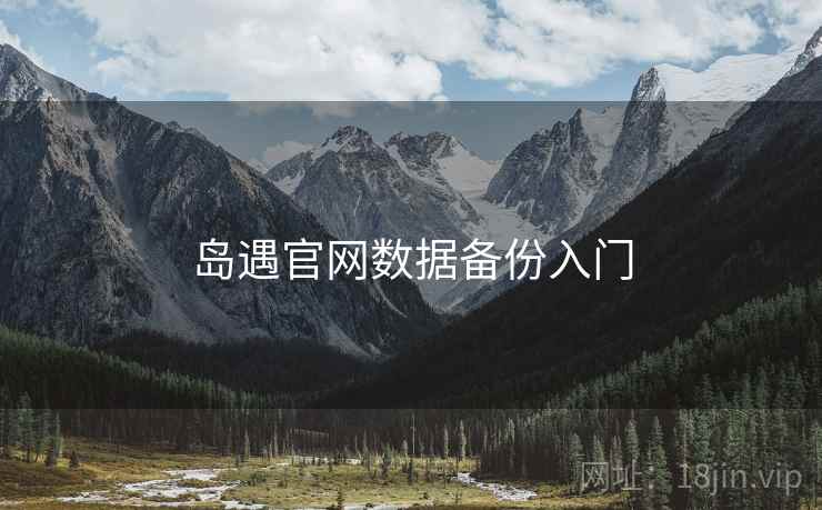 岛遇官网数据备份入门