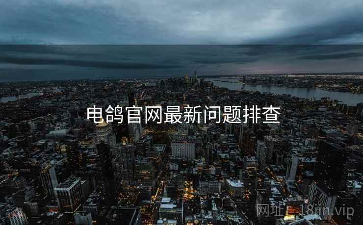 电鸽官网最新问题排查