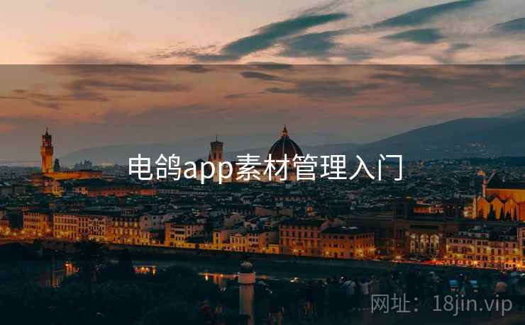 电鸽app素材管理入门